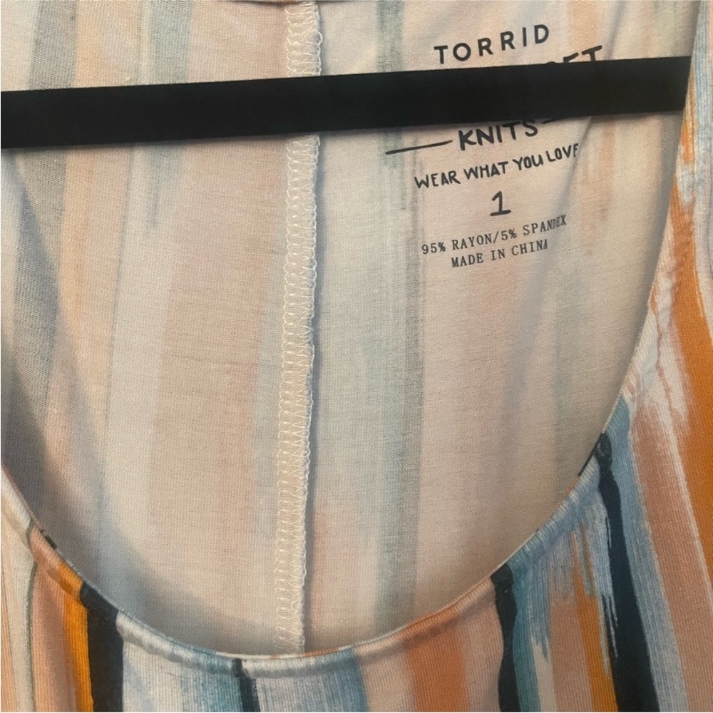 TORRID COLD SHOULDER MAXI DRESS SZ 1X - Picture 3 of 4